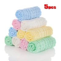 5pcslot muslin 6 layers cotton soft baby towels baby face towel handkerchief swimming feeding face washcloth wipe burp cloths
