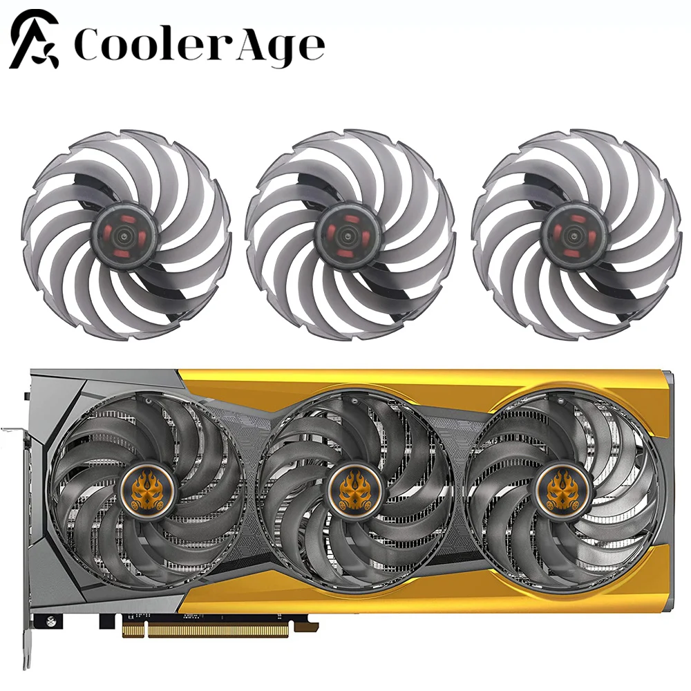 95 мм FDC10U12D9-C 6-контактный охлаждающий графический вентилятор RX6900 для Sapphire Toxic Radeon