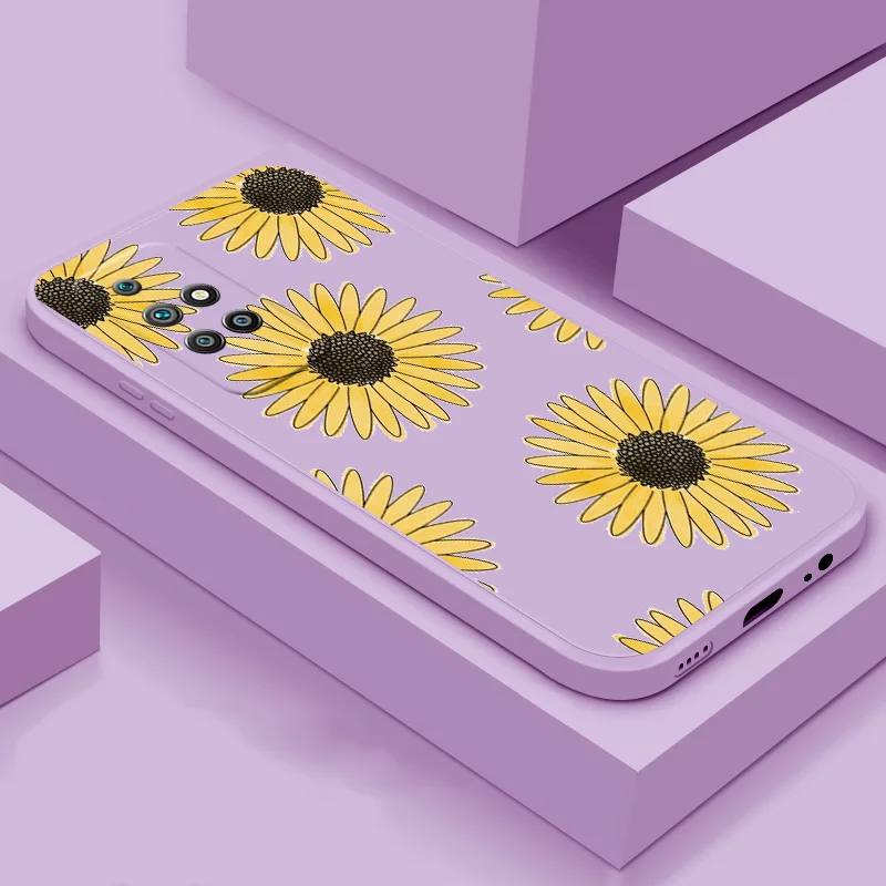 

For Xiaomi Redmi 10 Redmi 9 Redmi 8 case Soft TPU silicone protection phone Sheel flower color back cover phone case