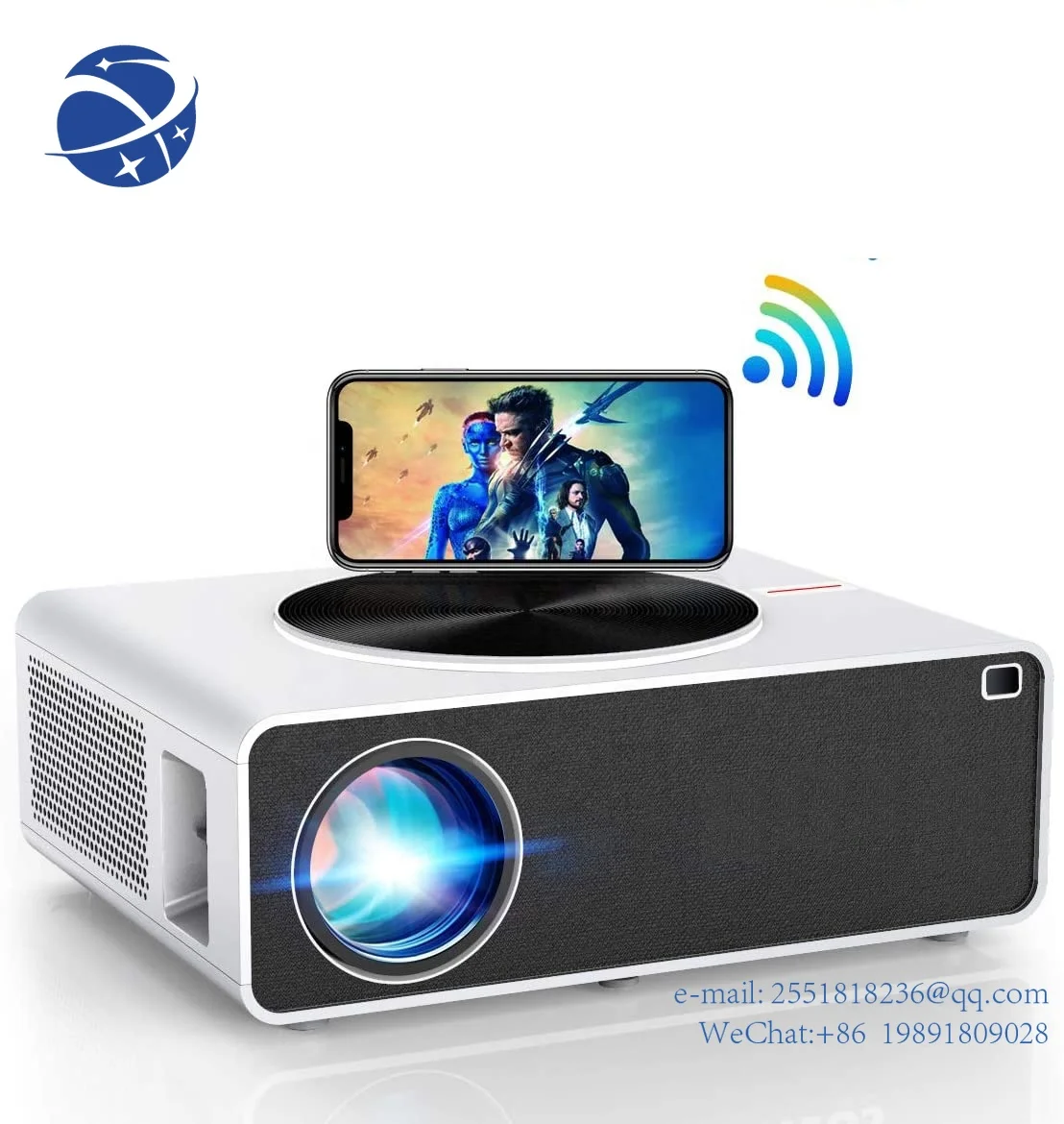 

YYHC USA Hot 1080p projector] OEM ODM Factory Android 9.0 7200 High Lumen Native 1080p Full HD LED LCD Home Theater Projector