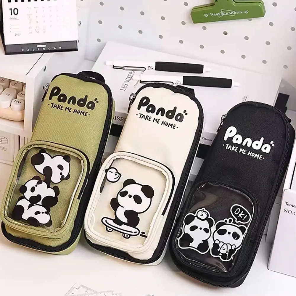 Школьный портфель с рисунком панды вместительная Женская водонепроницаемая