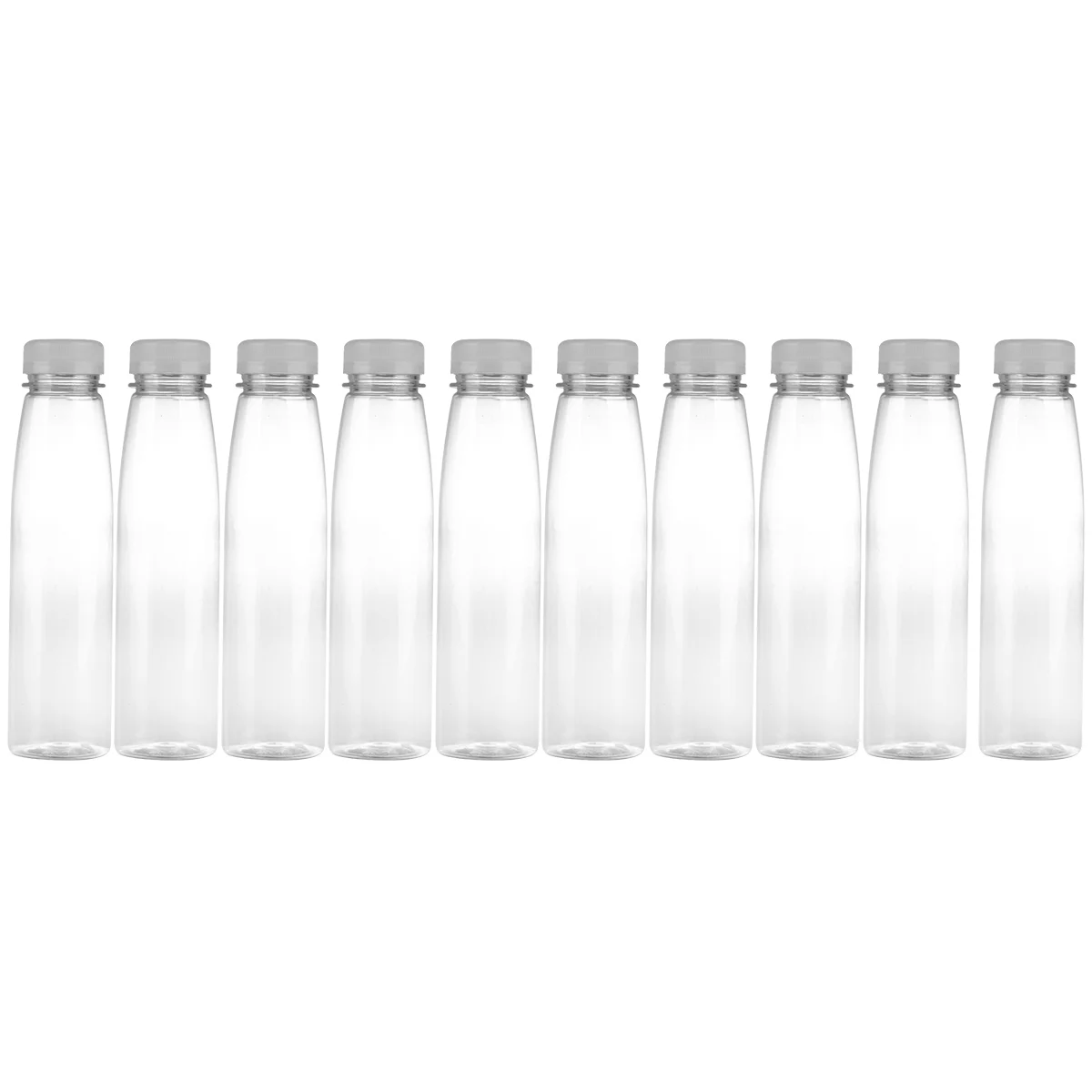 10 шт. бутылки для напитков холодного сока домашних животных банки воды с крышками