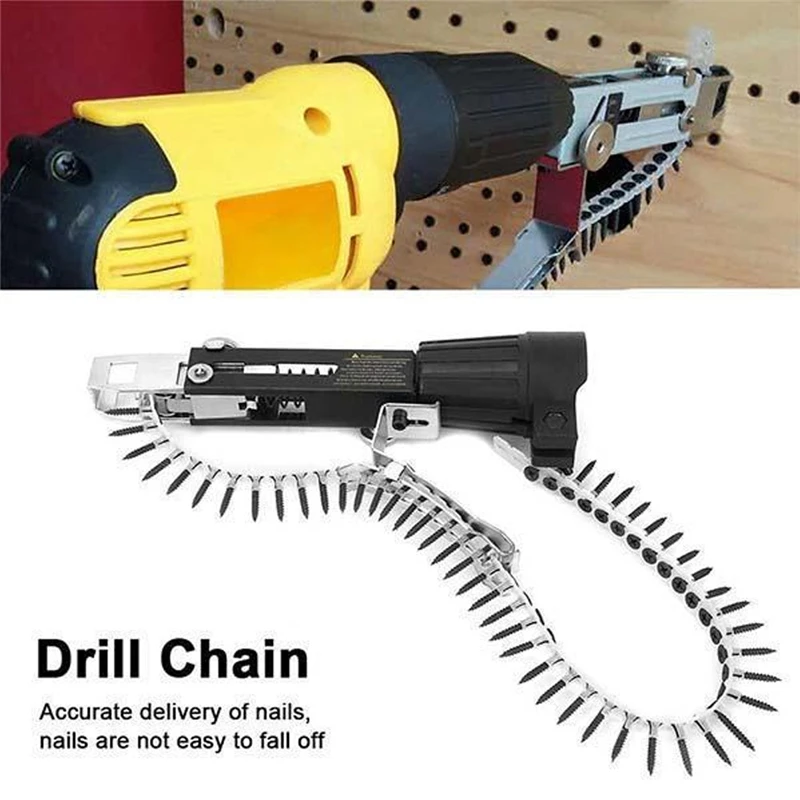 

Electric Rivet Gun Chain Nail Screw Riveting Adapter Insert Drill Woodworking Tool Nut Riveter Insert Power Tools Accessories