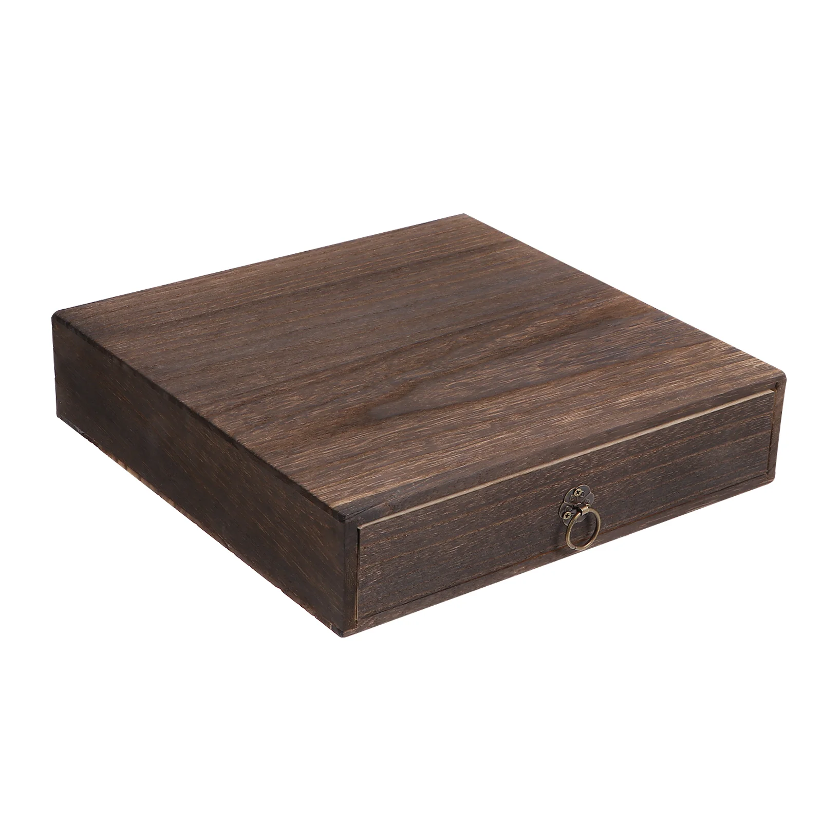 

Ящик для стола из массива дерева, декоративный Настольный деревянный Органайзер с выдвижными ящиками, подарок с Сантой, хранение канцелярских принадлежностей