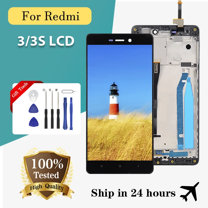 

Brand New 5.0 Inch For Xiaomi Redmi 3S Lcd Touch Panel Screen Digitizer For Redmi 3 Display Assembly Free Ship With Tools
