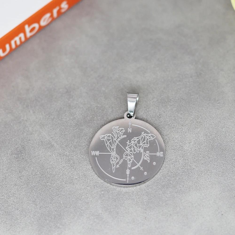 2 шт. подвеска-Компас из нержавеющей стали