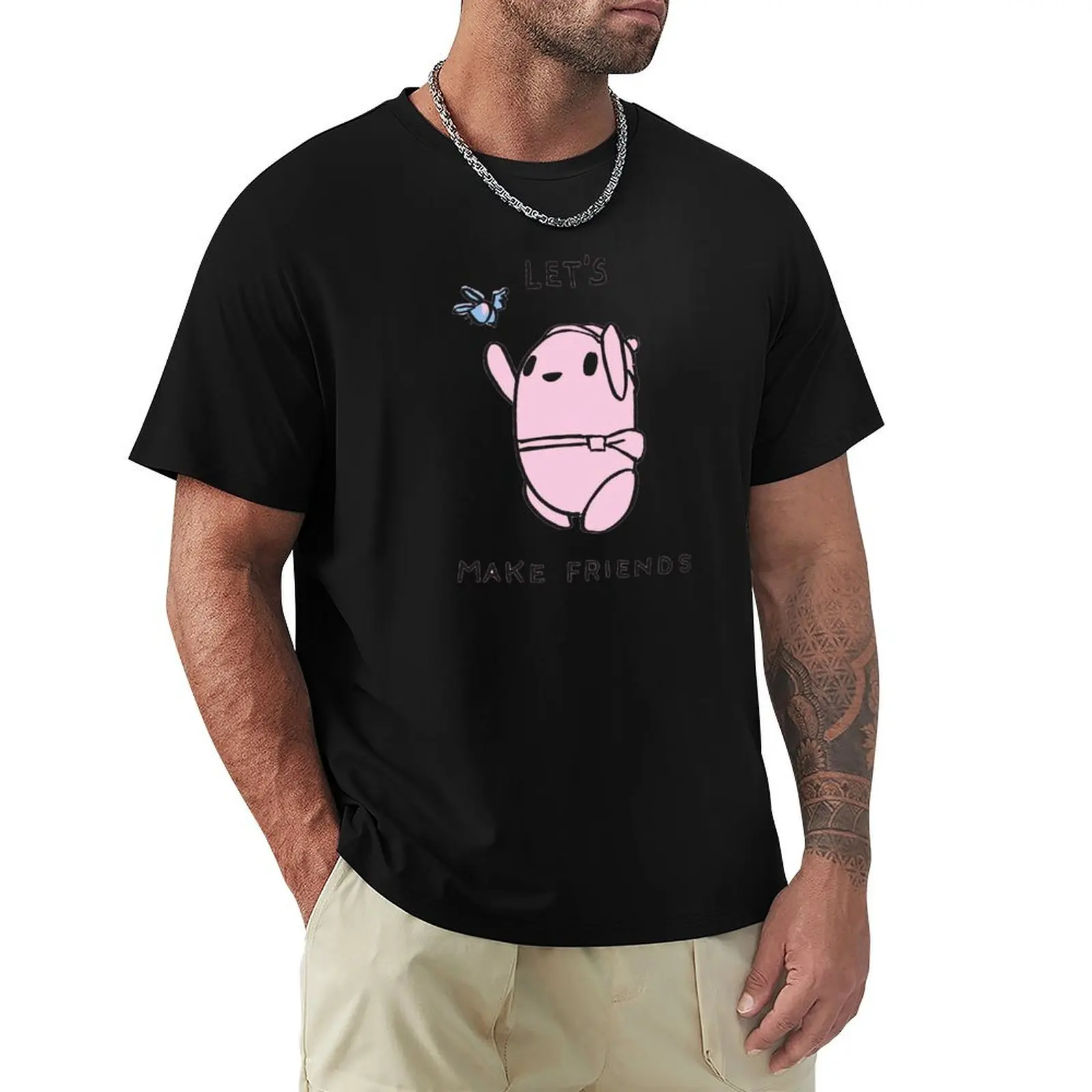 Lets Make Friends Bbot from Ron's gone wrong (2021) футболка летняя одежда на заказ аниме мужская