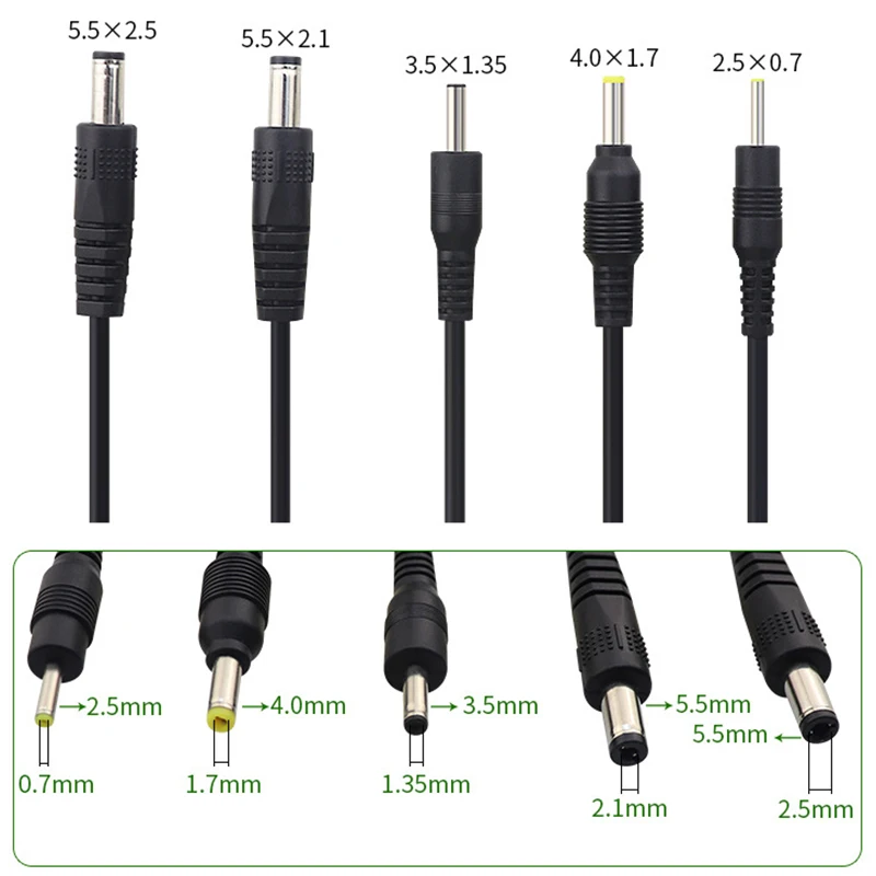 Штепсельная Вилка USB A для DC 3 5 1 35 7 2 мм разъем питания типа Удлинительный кабель