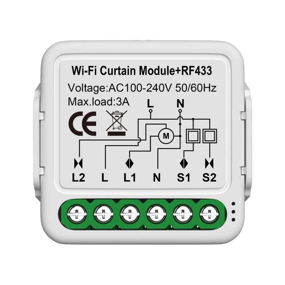 

Модуль для штор с Wi-Fi и управлением через приложение