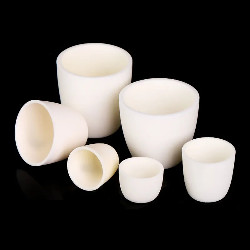 

1pc Lab 5ml to 750ml High temperature resistant Corundum crucible Corrosion resistant 99% alumina Ash crucible For research