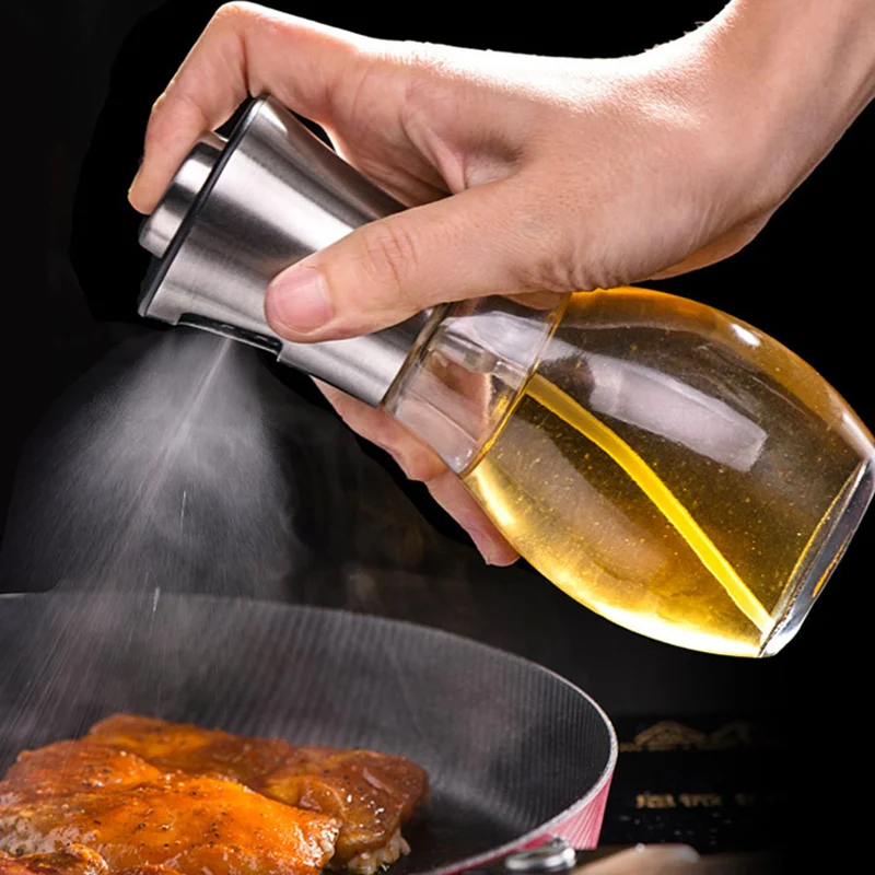 

200ML Oil Bottle Soy Sauce Container Olive Oil Vinegar Seasoning Bottle Oil Spray Leakproof Easy Cleaning Kitchen Tool New