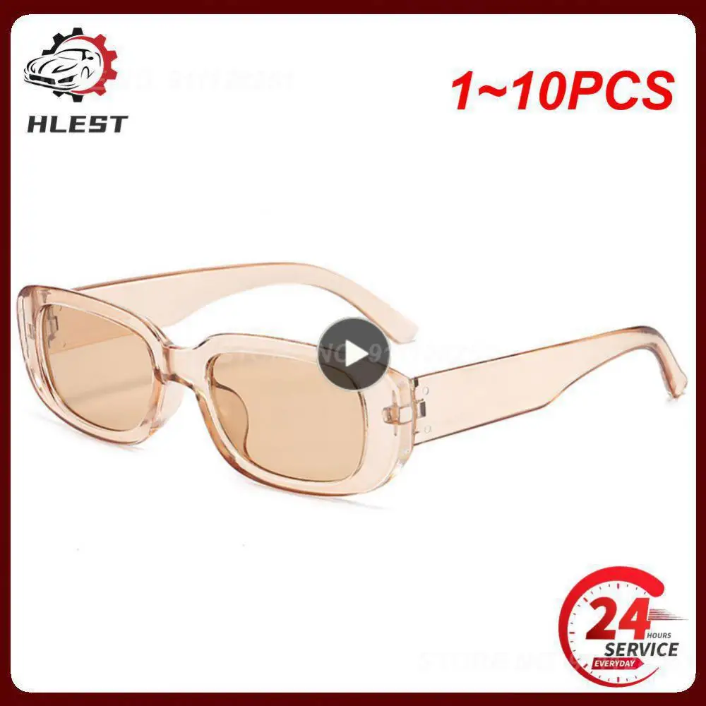 

1~10PCS Women Rectangle Vintage Sunglasses Brand Designer Retro Points Sun Glasses Female Lady Eyeglass Cat Eye Driver Goggles