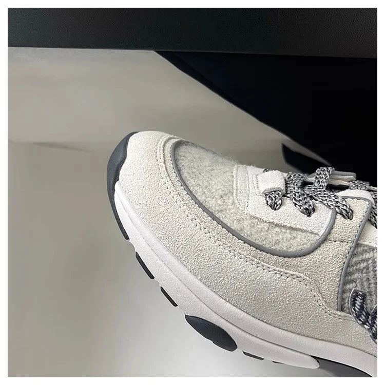 Женские туфли для папы на толстой подошве спортивная обувь со светоотражающими