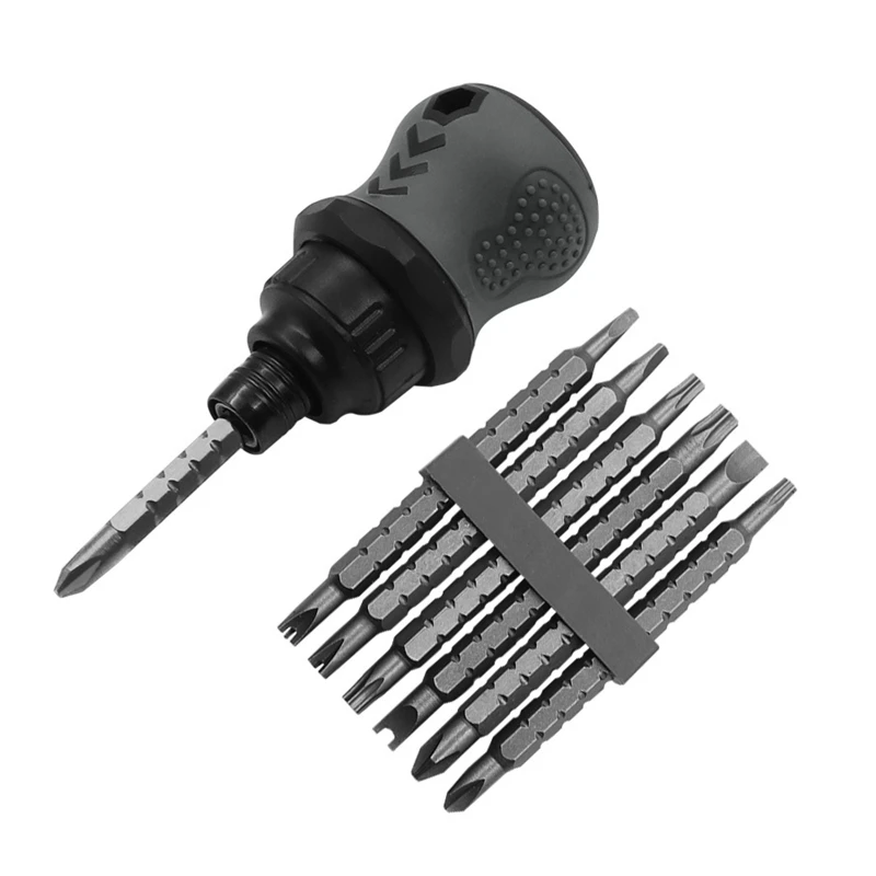 

Mini Dual Purpose Screwdriver Set Cross Slot Bits Interchangeable Screwdriver