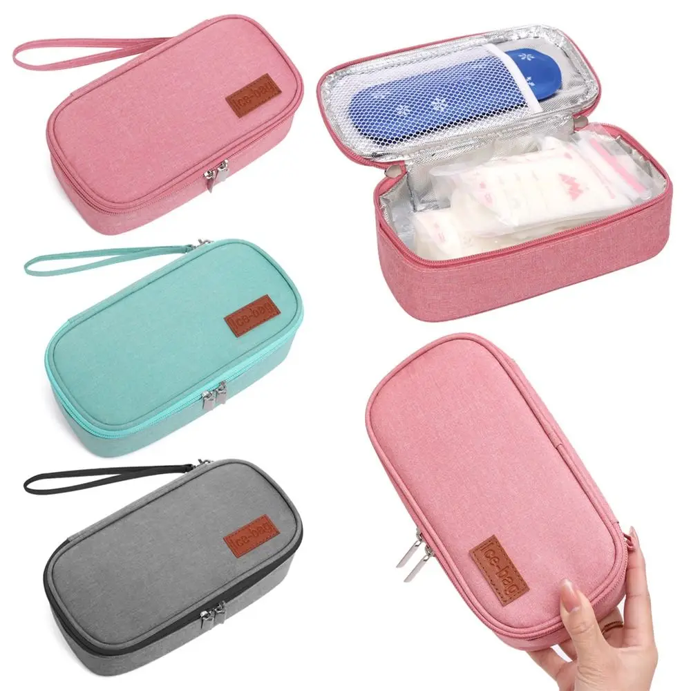 Oxford Thermal Insulated Diabetic Pocket Insulin Cooling Bag without Gel Pill Protector Medicla Cooler Drug Freezer for Diabetes