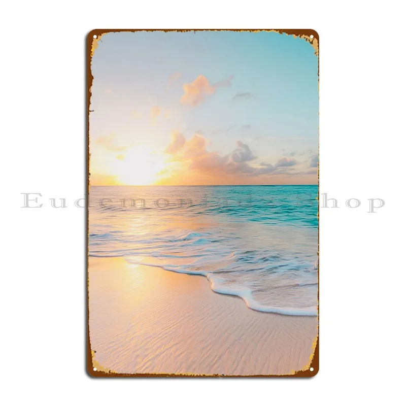 

Sunset In Paradise Color Metal Plaque Poster Bar Club Custom Custom Wall Decor Tin Sign Poster