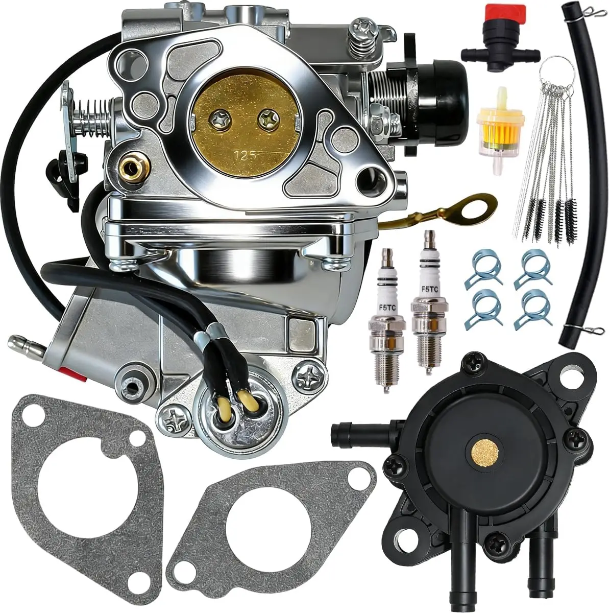 Фото Сменный карбюратор для двигателя Honda GX610/GX620 18HP/20HP V-Twin (16100-ZJ0-871/872, соленоид) №1