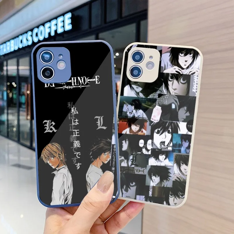 

Чехол для телефона Death Note, жидкое стекло для IPhone 14 13 12 11 Pro Max X XR XS 8 7 Plus