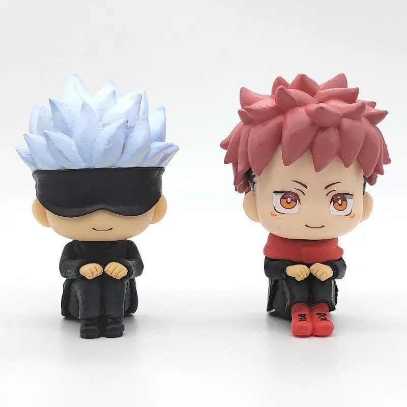 

Gojo Sator Action Figure Jujutsu Kaisen Kugisaki Itadori Yuji Anime Figurine Cartoon Q Version PVC Model Toys Car Kids Gift 10cm