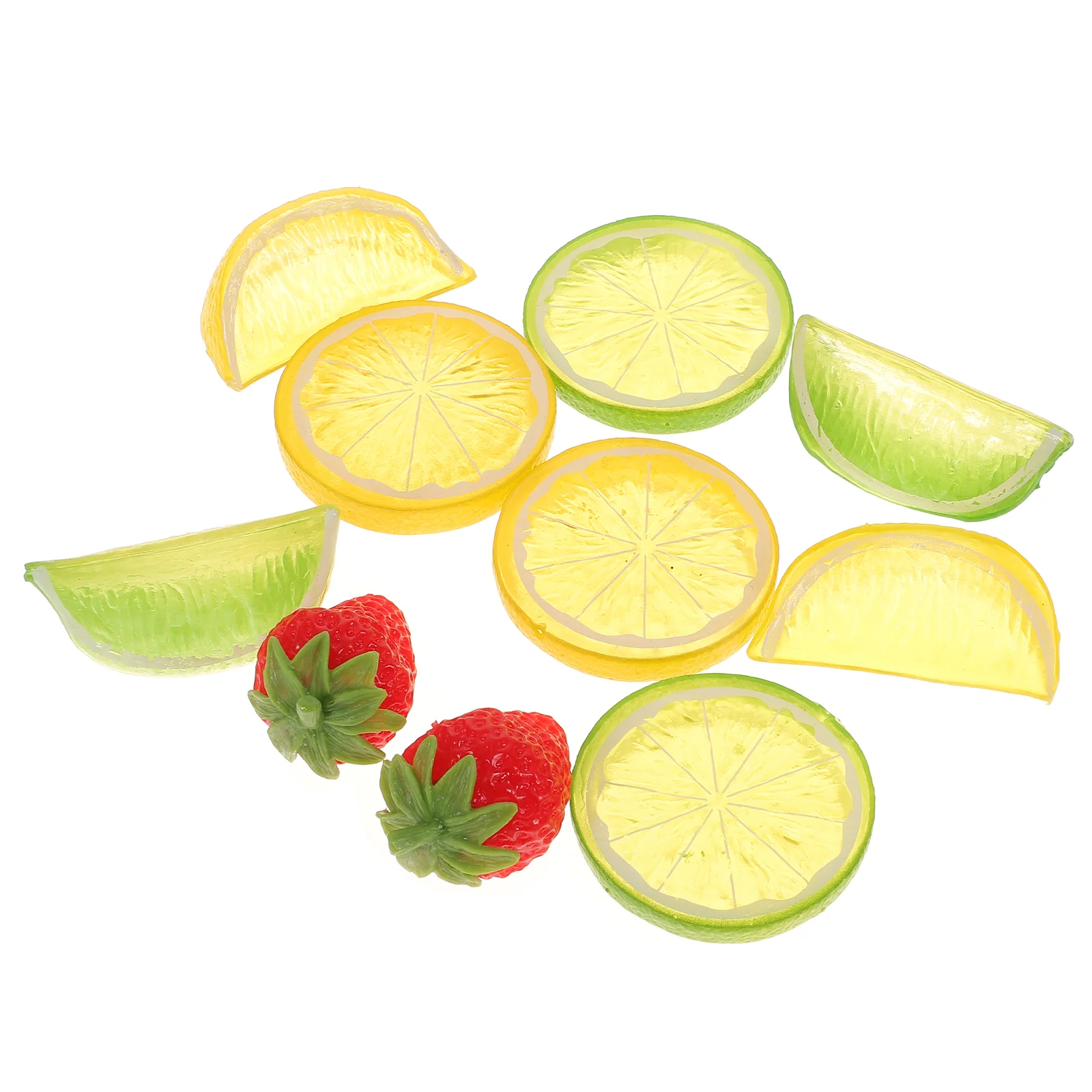 

Fruit Lemon Fake Artificial Model Fruits Simulation Ornament Decor Faux Bin Sensory Blocks Simulated Strawberry Yellow