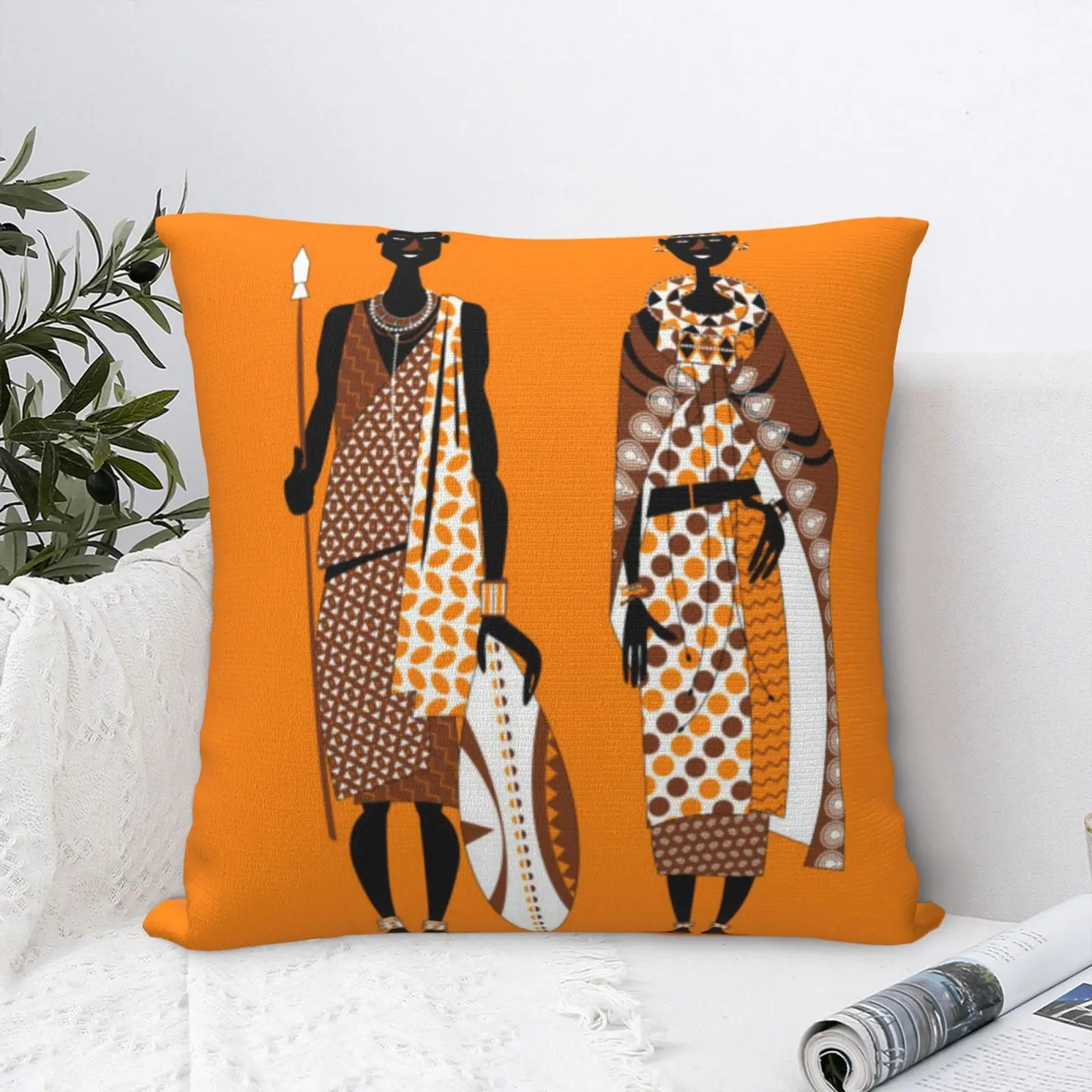 

African Style 5 Pillow Case Pillow Cover For Bedroom Decorative Pillows For Sofa Black Pillowcases For Pillows Body Pillow Diy