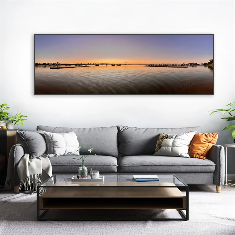 Австралийское побережье закат пляж море плакаты океан вечерний пейзаж холст