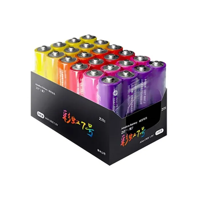Батарейка алкалиновая Xiaomi ZMI Rainbow Zi7 AАA LR03-24BOX 1.5 В 24 шт. |