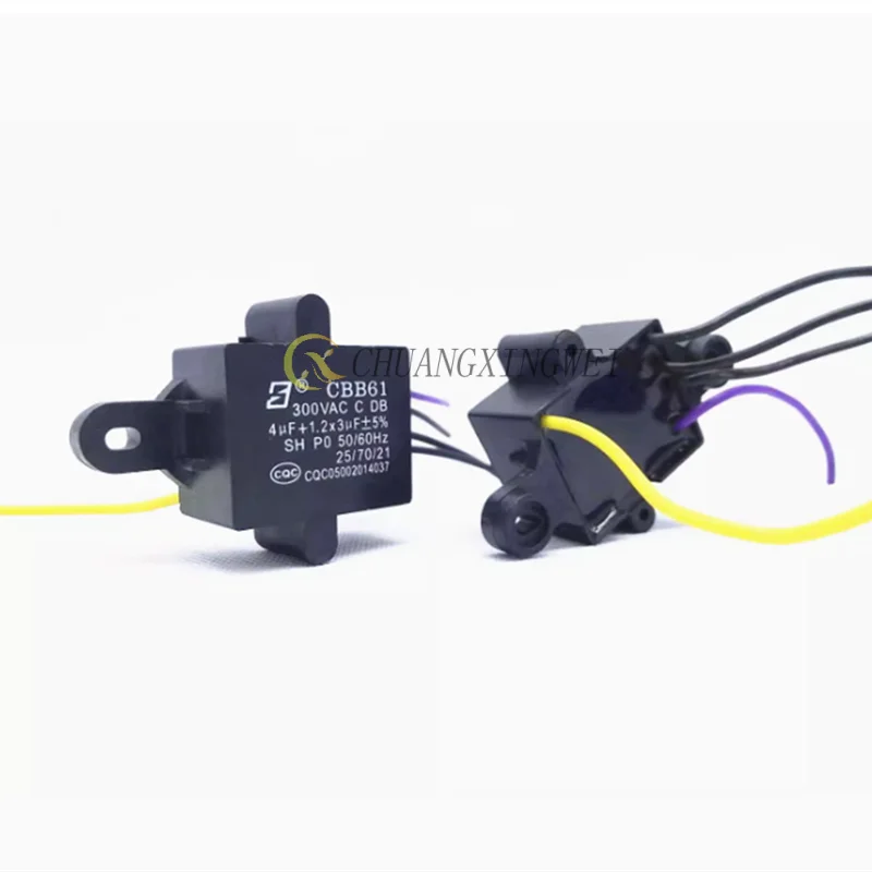 2 шт./лот CBB61 4UF + 1.2X3UF 4 5 UF 1.5X3UF 300V 5-проводной вентилятор потолочный контрольный