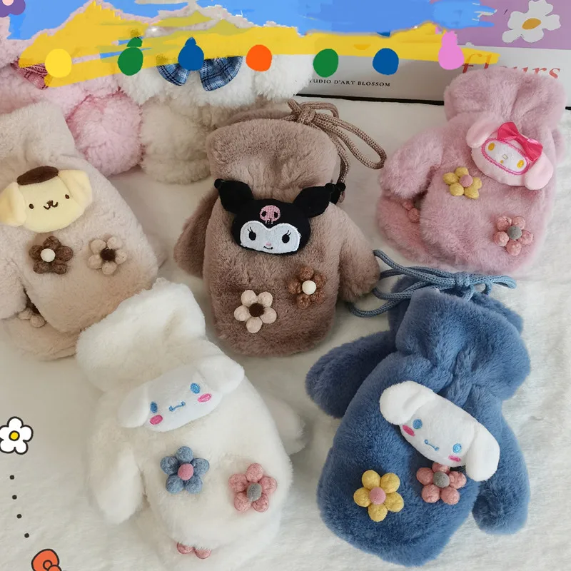 

Sanrio, Hello Kitty Kuromi, мультяшная плюшевая осенне-зимняя вешалка для шеи, необходима для автомобильных подарков для мальчиков и девочек