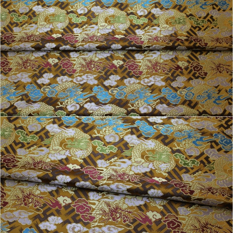 

NO85 2023NEW Dragon Jacquard Chinese Style Cheongsam Unique Party Evening Dress Stage Decoration Clothings DIY Accessories