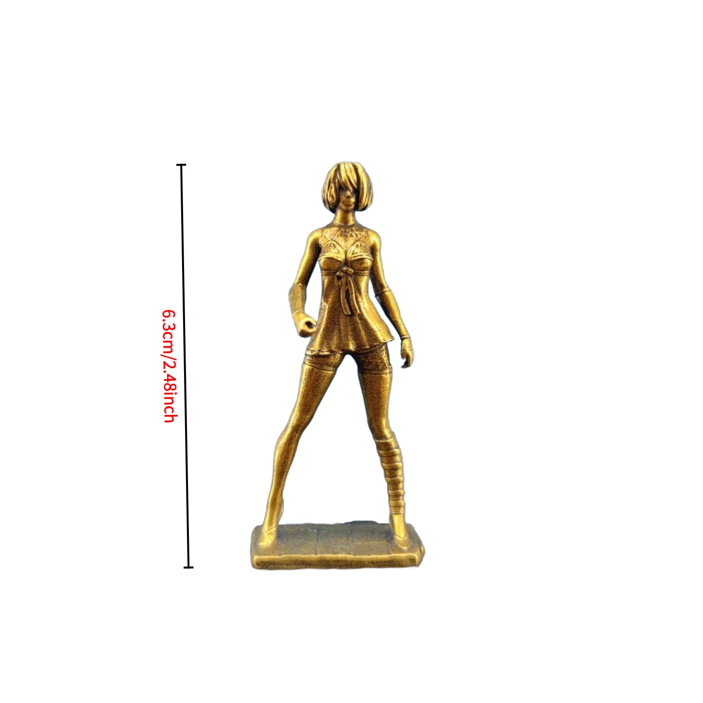

Латунная статуэтка девушки 6,3 см
