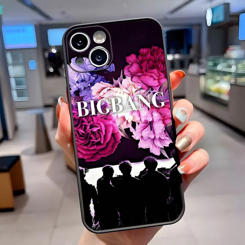 B-BIGBANGs Phone Case Matte Translucent For IPhone 15 Pro 16 Max 13 11 12 14 Xs X Xr 7 8 Plus Se Back Cover