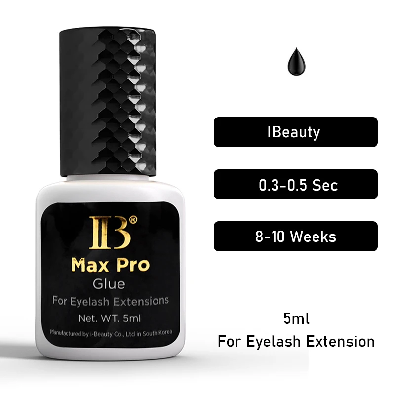 1 бутылка клея IBeauty Max Pro для наращивания ресниц корейское здоровье 0 3 с черная кола