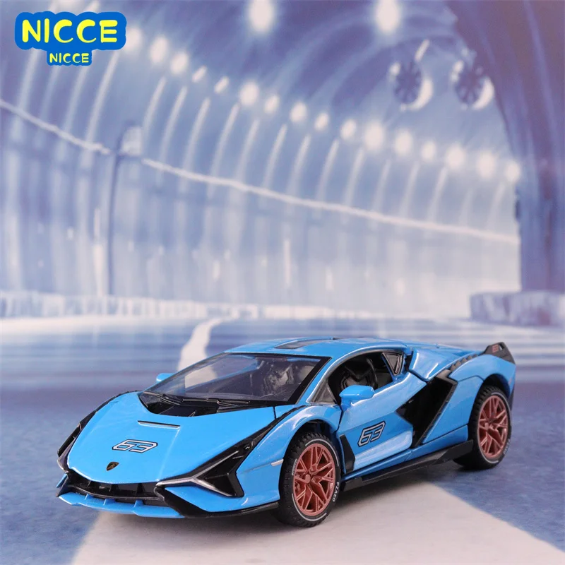 

Nicce 1:32 Lamborghini Sian FKP37 Car Alloy Sports Car Model Diecast Sound Super Racing Lifting Tail Car For Children Gifts A243