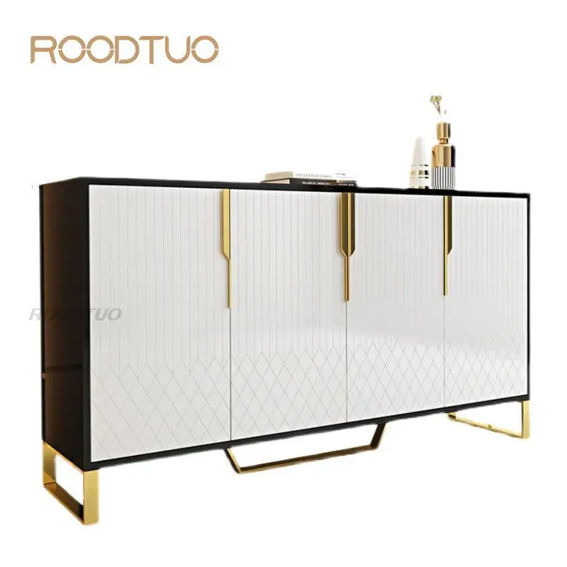 

Белый кухонный буфет в современном итальянском стиле с мраморной стороной, фотобуфет для хранения, столовой