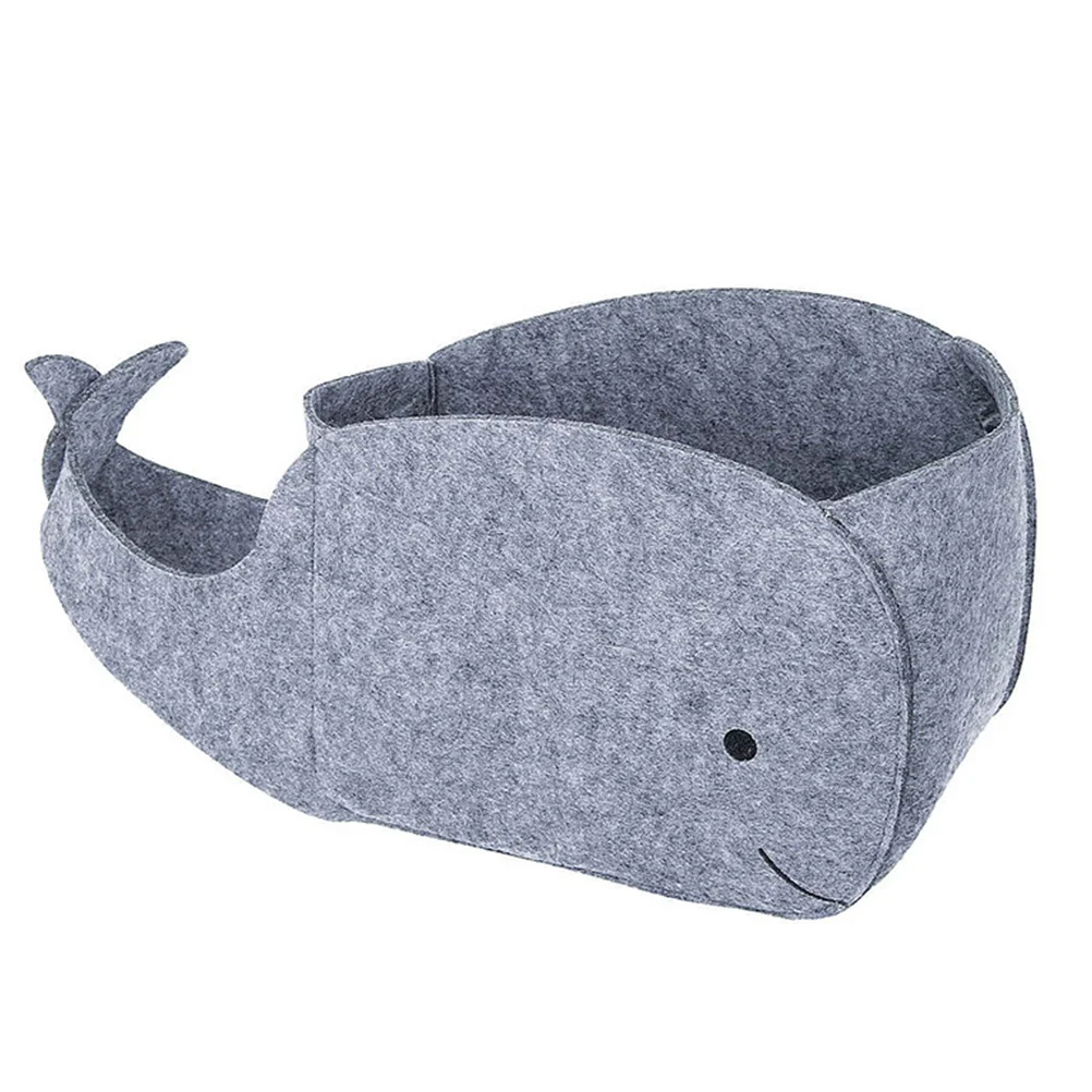 

Storage Basket Bin Felt Foldable Whale Fabric Organizer Bins Shaped Toy Baby Home Laundry Collapsible Baskets Sundries Shelf