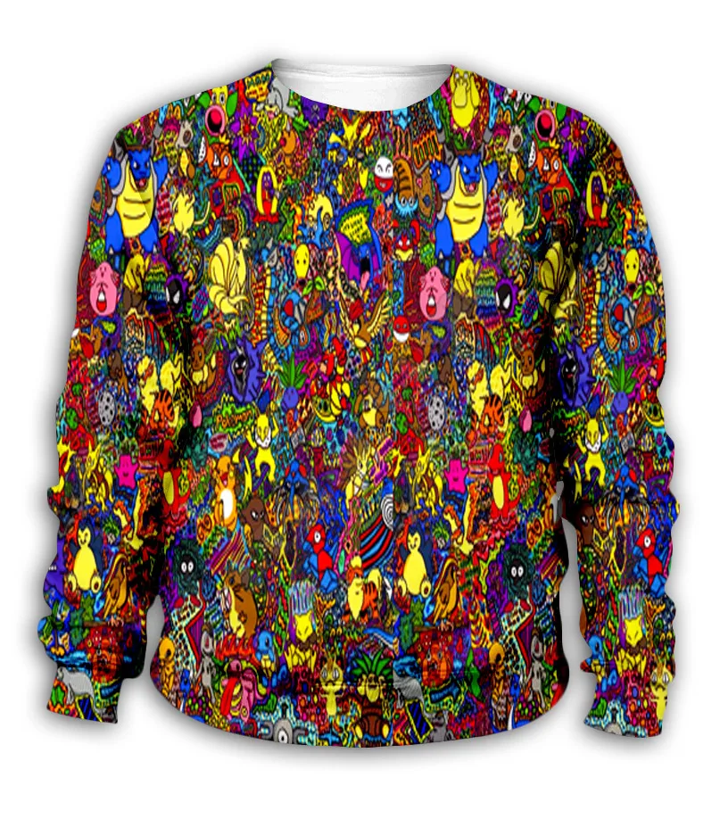 Funny Cartoon 3d printed Hoodies family suit tshirt zipper Pullover Kids Suit Sweatshirt Tracksuit/Pants 10