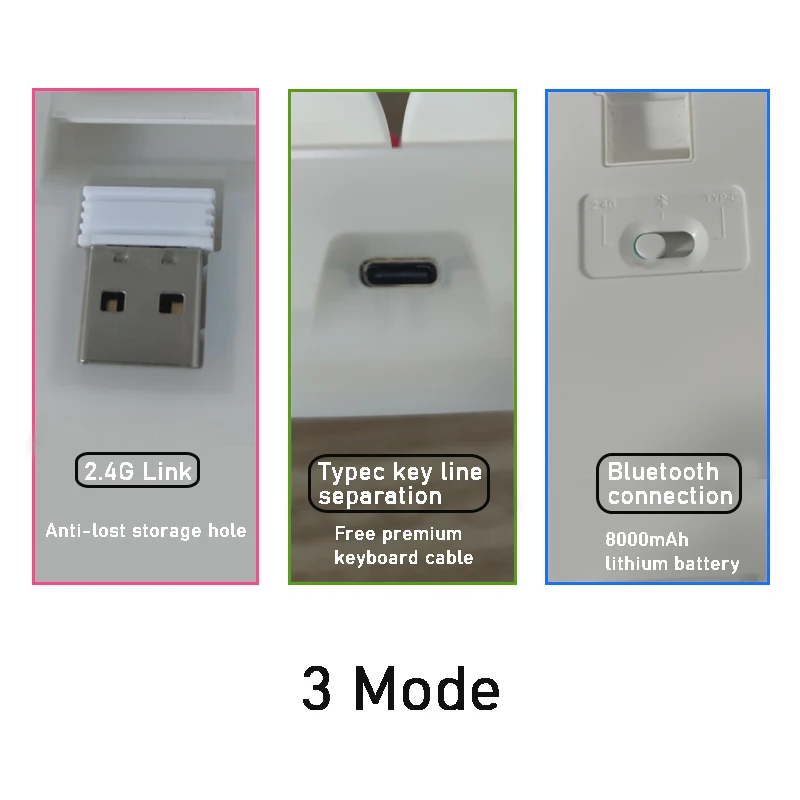 3 Mode FEKER IK75 V3 kit IK75 Pro 75% Mechanical Keyboard DIY Kit Hot Swap Wireless RGB Dial Knob Keyboard QMK+VIA Silicone pad