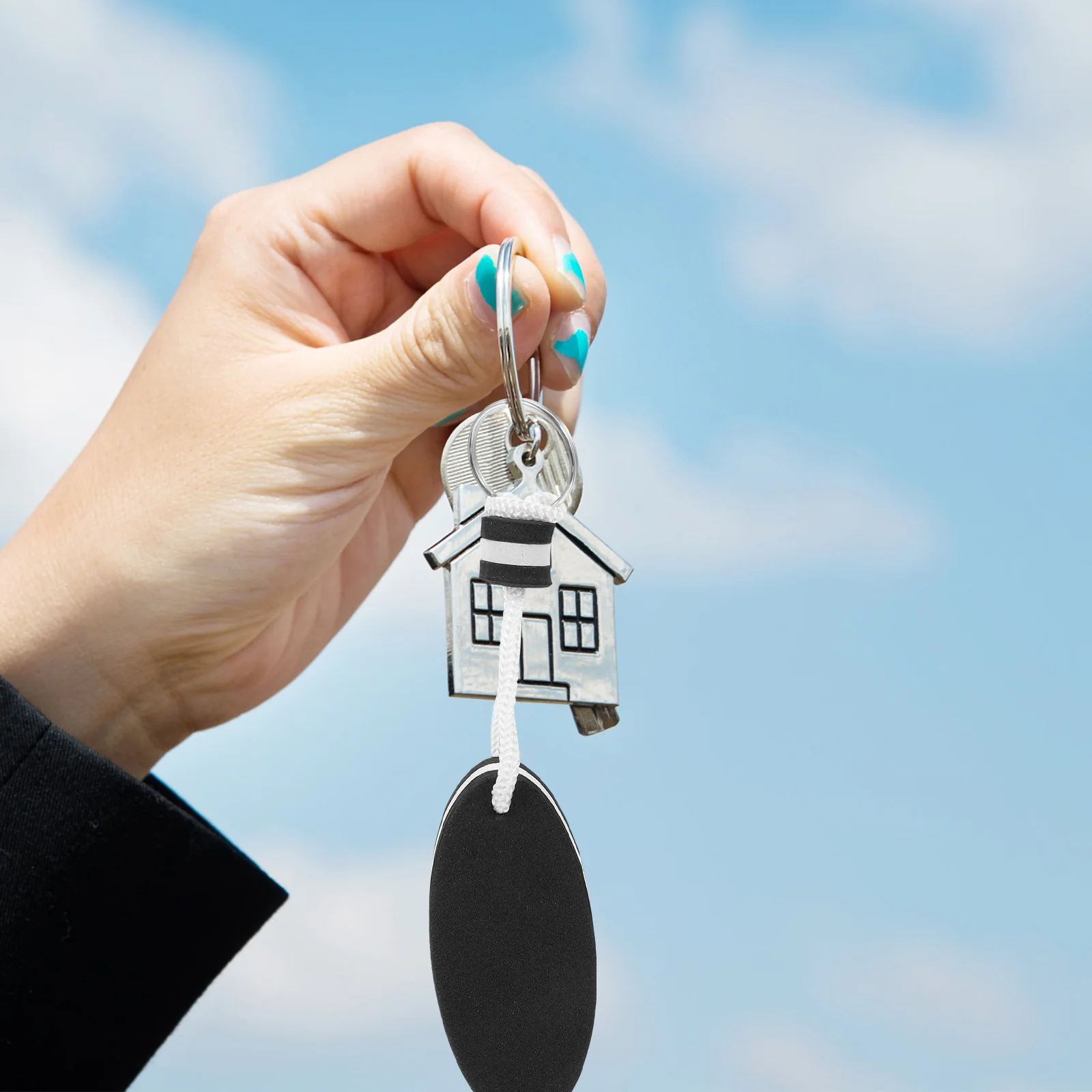 2 шт. портативное кольцо плавающий компонент EVA удобный брелок с веревкой