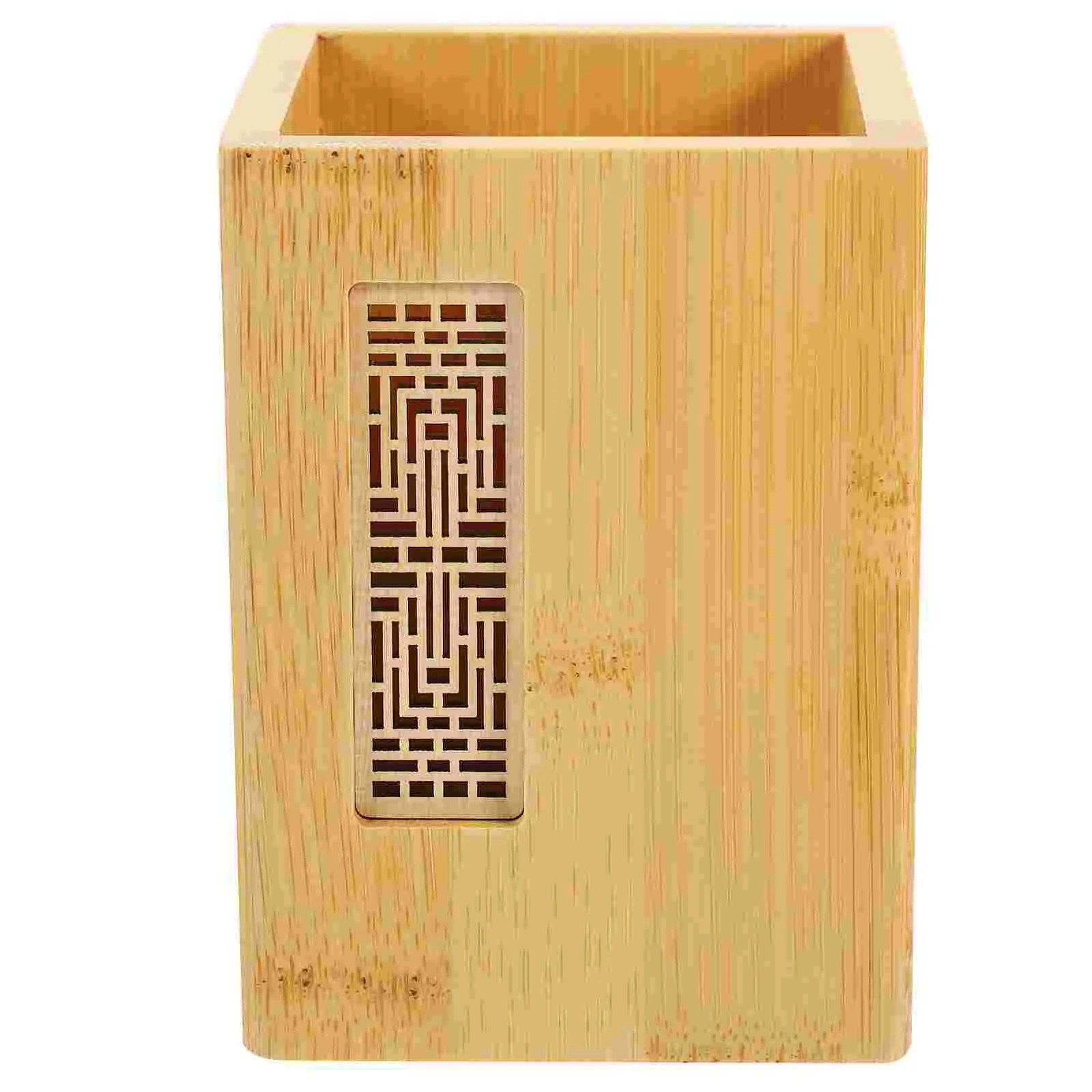 

Деревянный держатель для ручек, настольный органайзер, полка, домашняя декоративная одежда, деловые аксессуары, квадратное окно