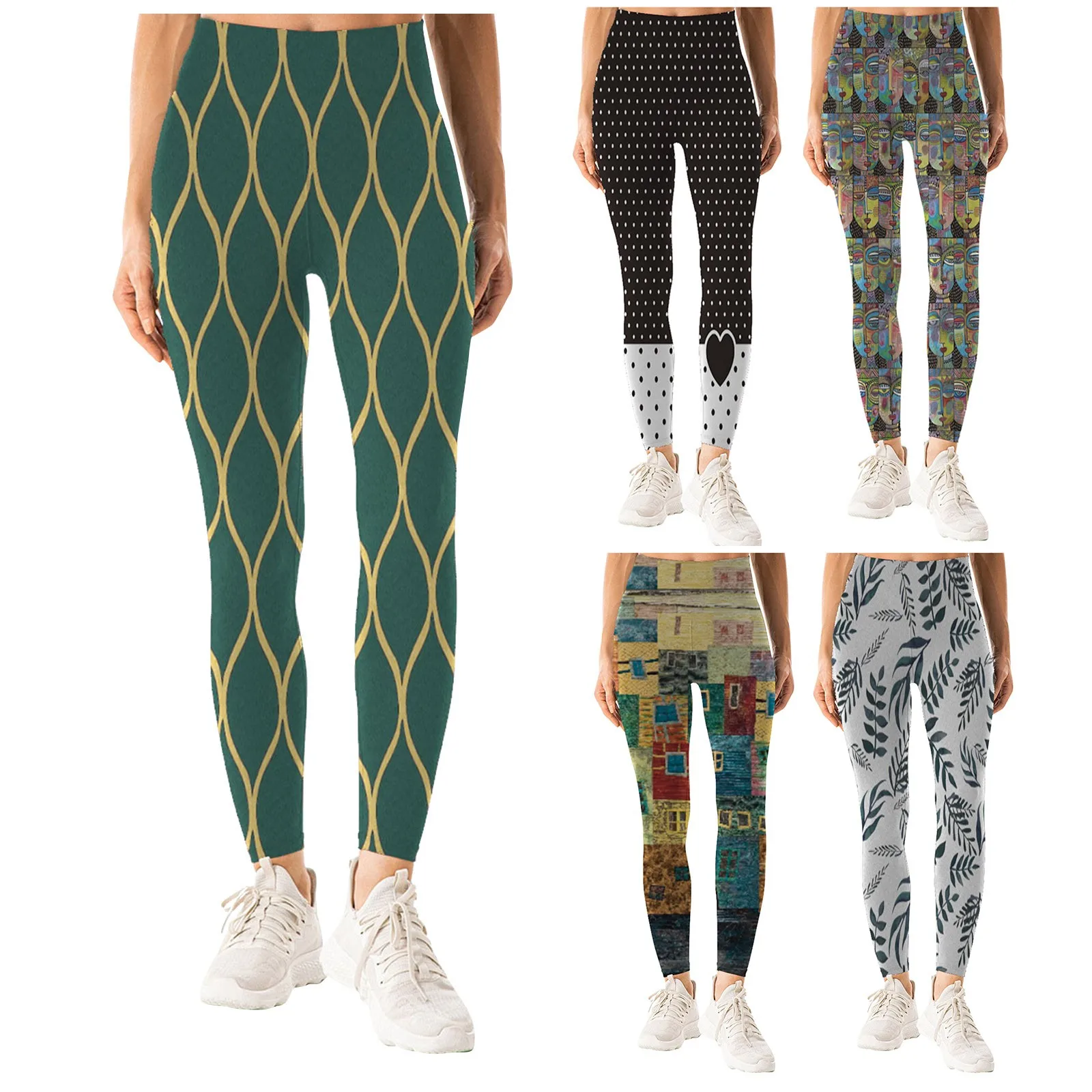 

Women Loose Slimming Lace-up Wear Sports Cool Pants Print Jogger Pants Streetwear High-Waist Trousers Girl Bottoms Trousers