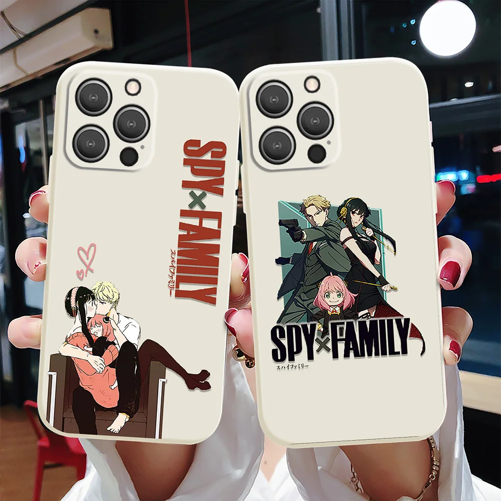 

Comics Case For IPhone 13 12 Mini 11 Pro Max XS X XR 7 8 Plus SE 2020 2022 Soft TPU Protection Fundas SPYxFAMILY