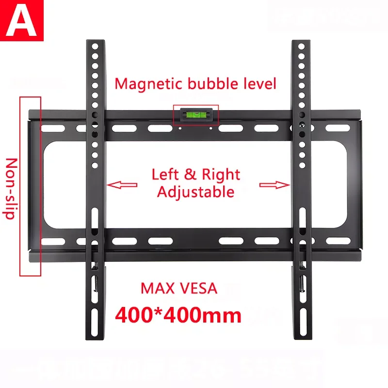 

Universal Fixed TV Wall Mount Bracket Flat Panel Ultra Slim TV Frame for LCD LED Monitor Flat Panel