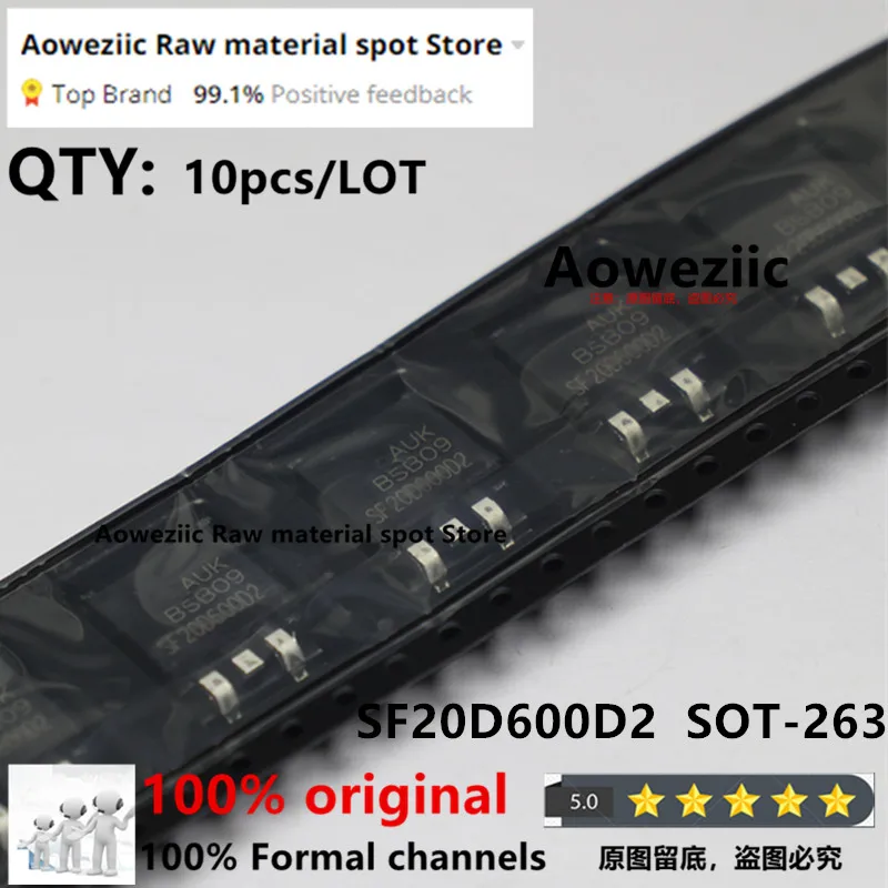 

Aoweziic 100% New Imported Original SF20D600D2 TO-263 Ultrafast Rectifier 600V 20A
