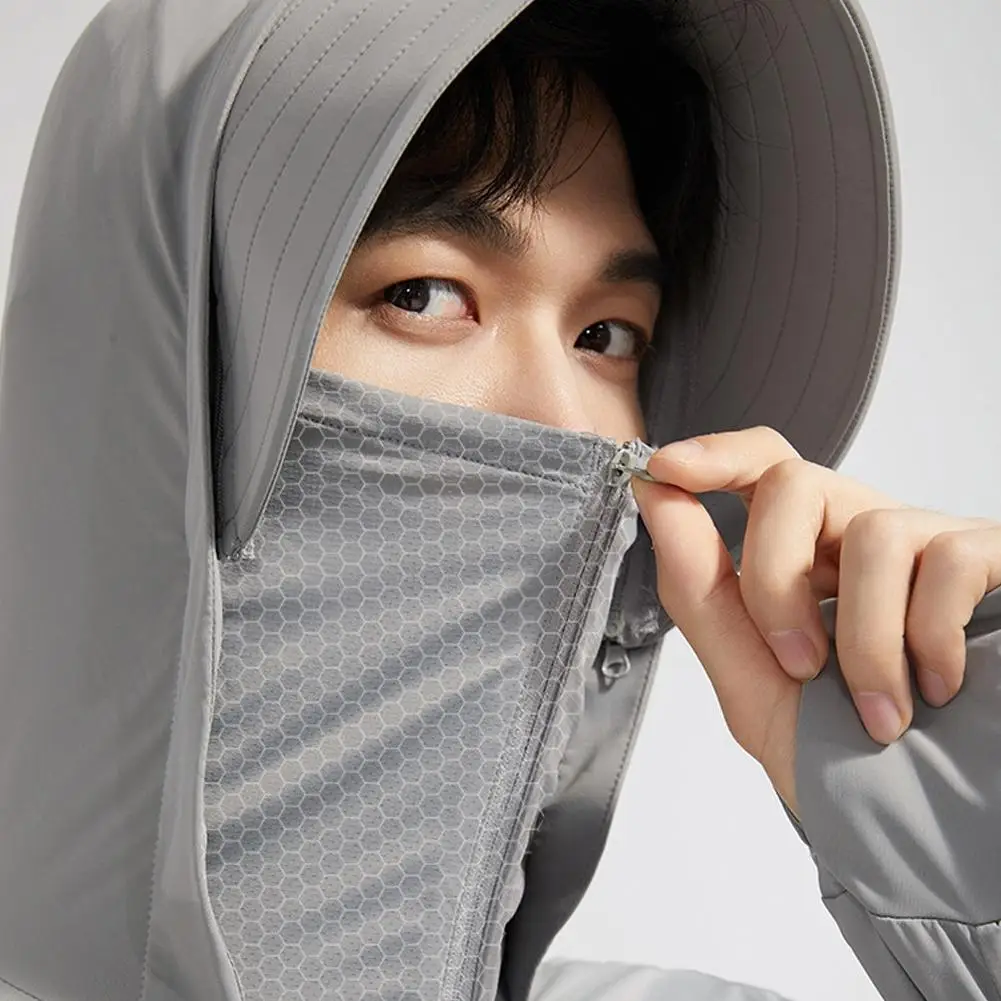 

Sunscreen Clothing Lightweight Sun Protection Hoodie Women Sun-Protective Outdoor Sports Coats Sunscreen Hat Ice Silk Clothes