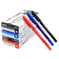 10 pcsset oily markers double tips waterproof blackredblue ink for for markingdrawingpainting school supplies stationery