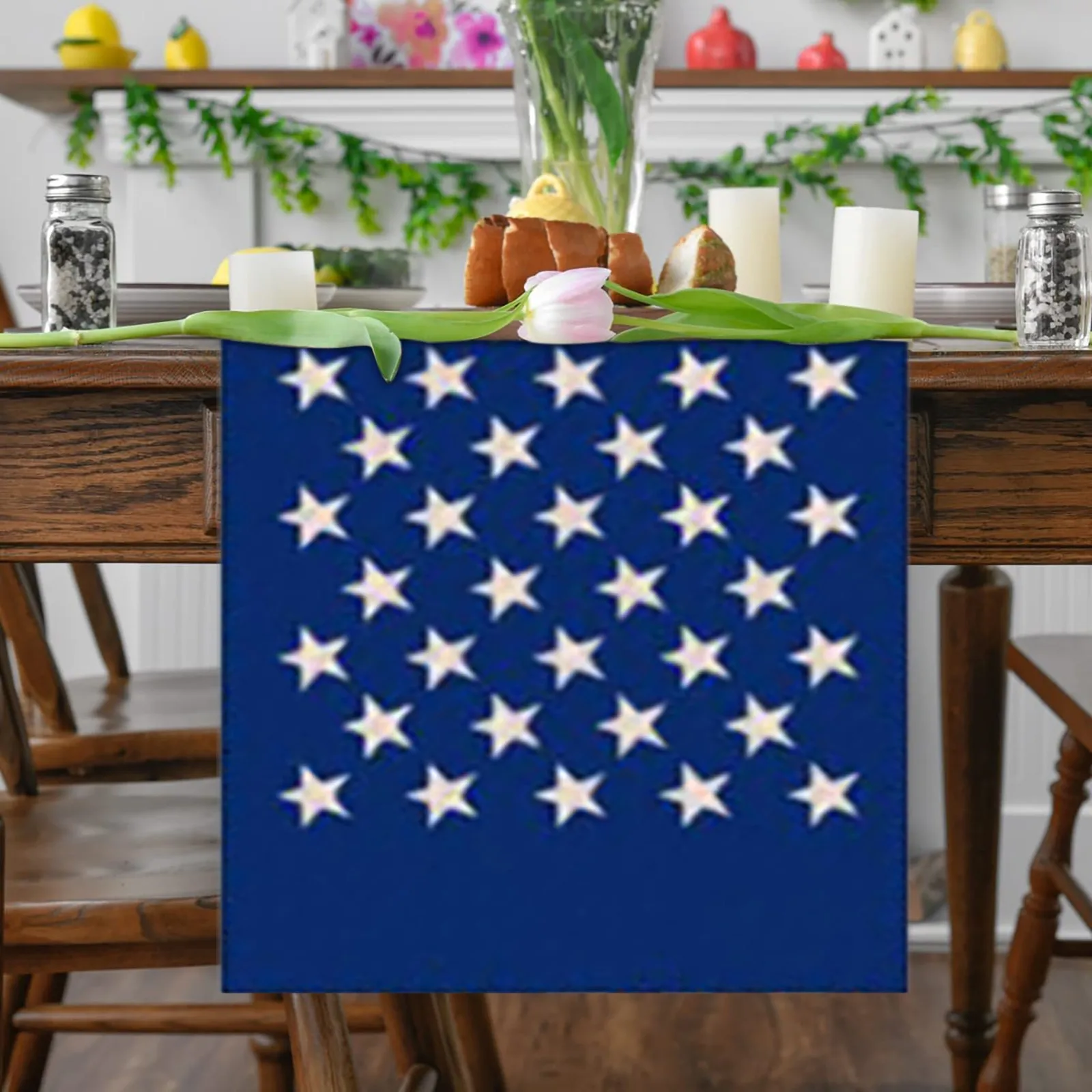 

Black And Red Coffee Table Decor Decorative Table Flags For Independence Day Family Gatherings Vintage Kitchen Table Decoration