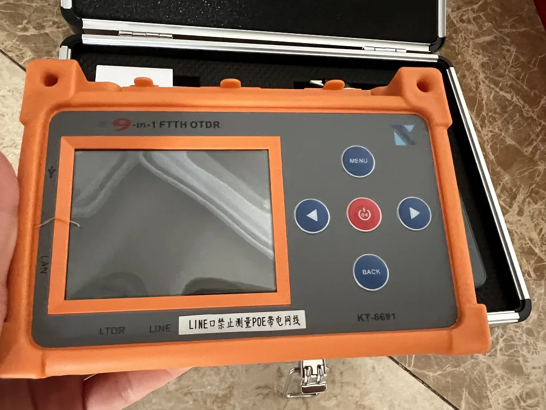 

Portuguese English 9 in 1 PON FTTH Special OTDR Optical Power Meter Stable light source VFL LTDR Light loss measurement
