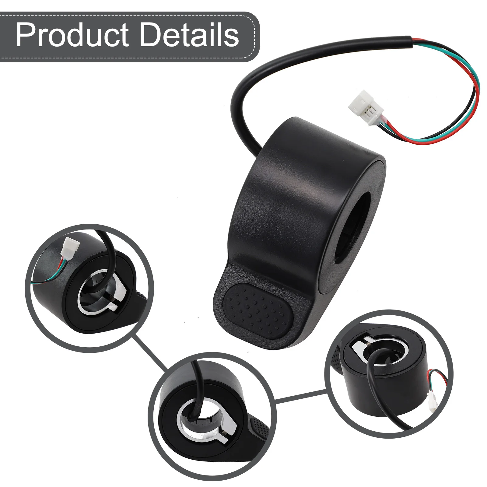 

Electric Scooter Universal Accelerator Thumb Accelerator Precise Measurement 85 Inch Easy Slip Off Electric Scooter