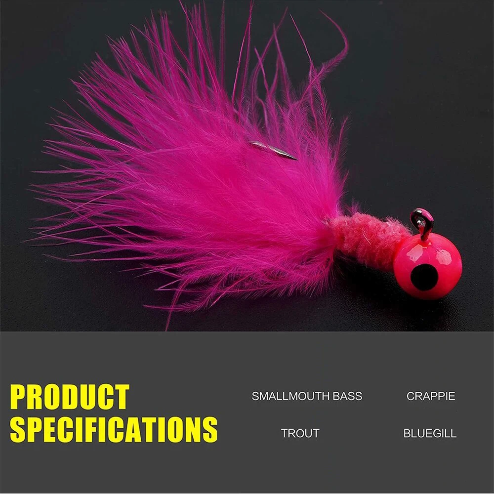 5 шт. крючки для ловли рыбы с перьями